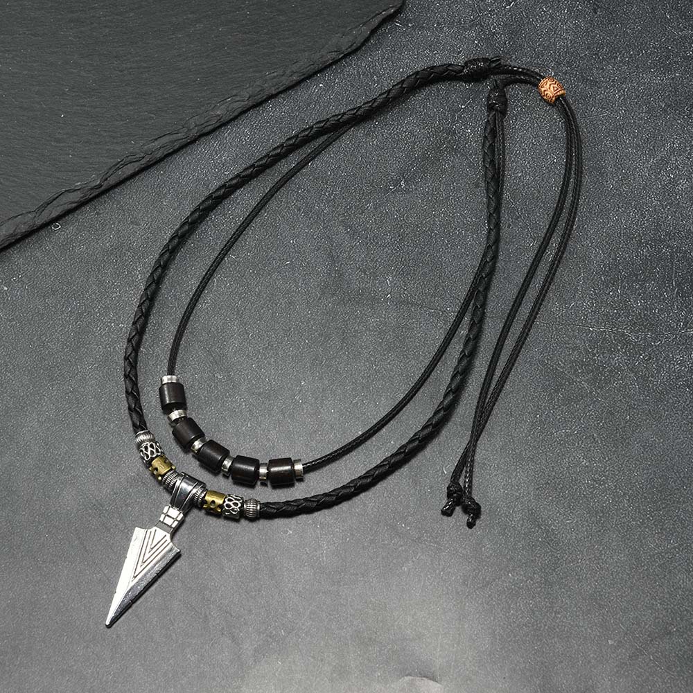 Men Accessories Neck Chain - Men's Viking Arrowhead Necklace Vintage Ethnic