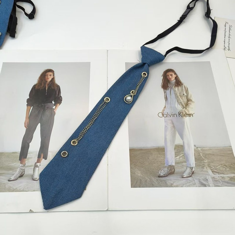 Cowboy Style Blue Necktie JK S - Men Accessories Neck Chain ulasan dan harga