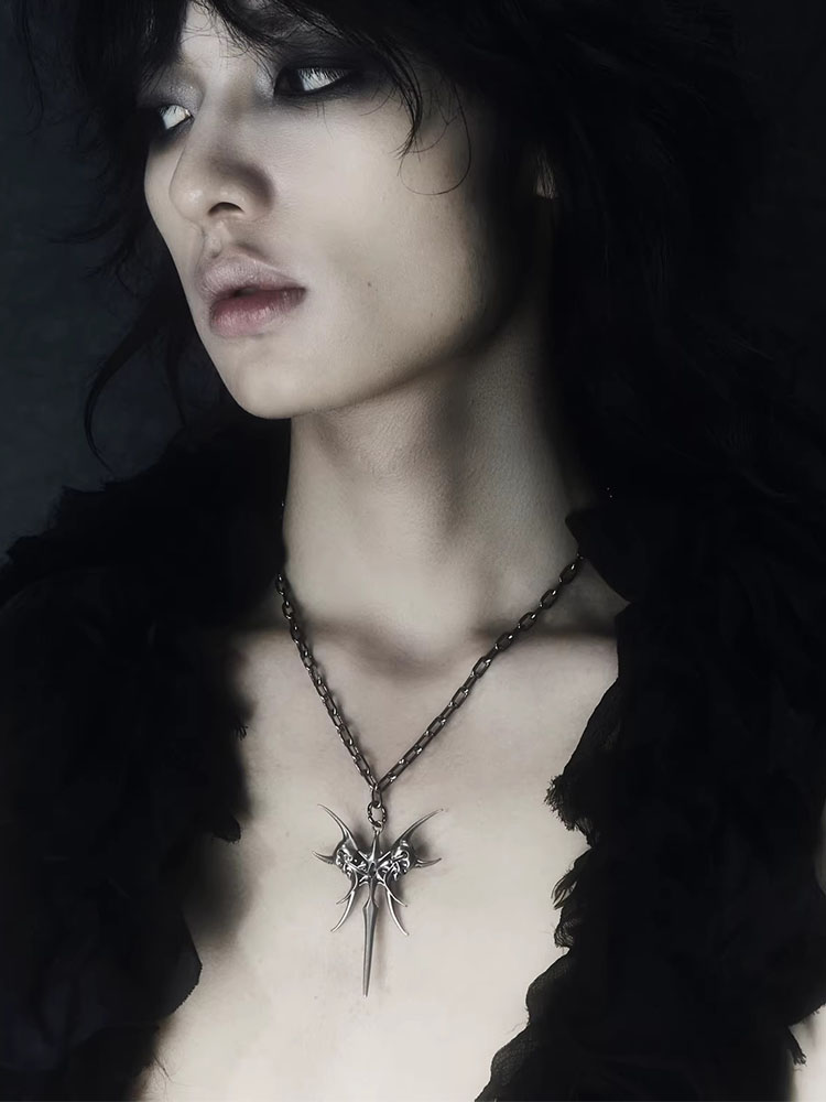 2025 New Punk Necklace Silver  - Men Accessories Neck Chain ulasan dan harga