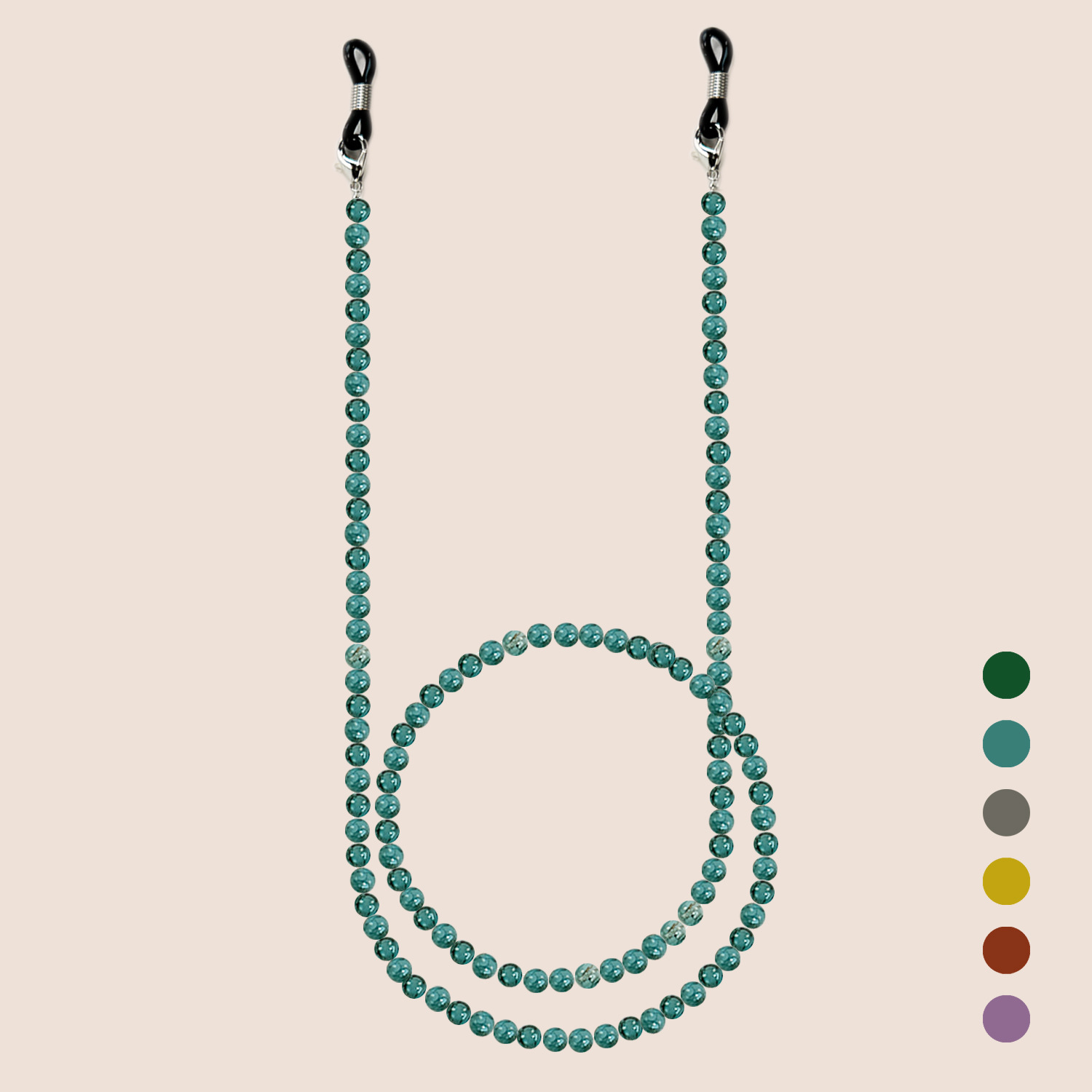 Chinese Style Glass Beaded Eye - Men Accessories Neck Chain ulasan dan harga
